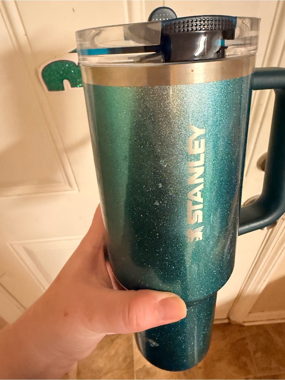 Glitter Stanley 40oz flip top